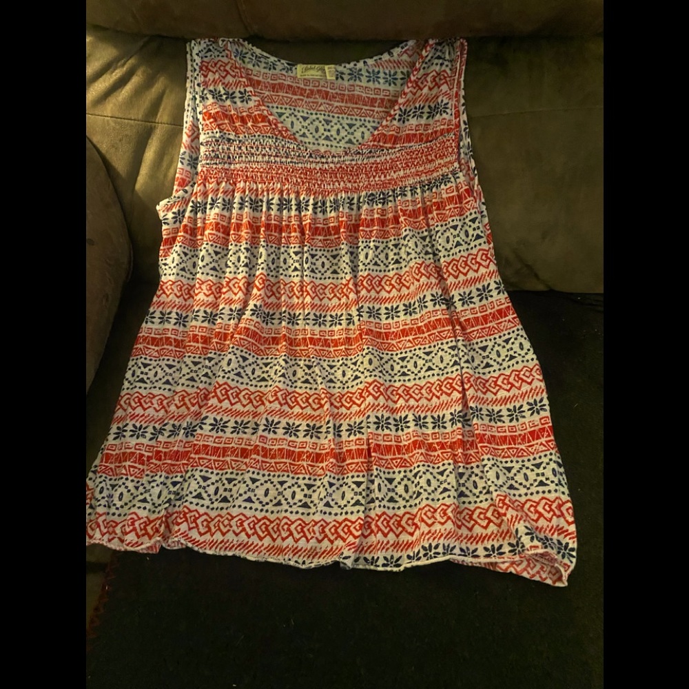 Red, white, blue tank top